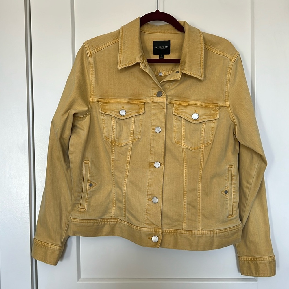 Liverpool Mustard Denim Jacket 1X Jean